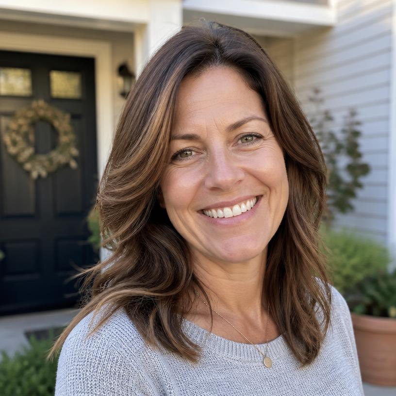 Illustrative homeowner portrait — sample content, not a real customer